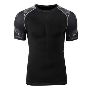 Precio bajo Transpirable Sublimado hombres Barato Camisa de gimnasio de manga larga Rash Guard secado rápido transpirable con tamaño de logotipo personalizado - Product Image 4