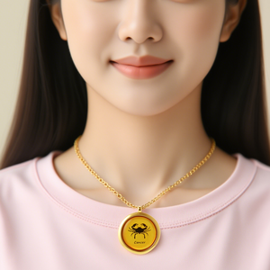 Pendentif original Scalar Japan Technology Nano Quantum Ion Science Avantages Double Face Douze Constellations Energy Pendant - Product Image 6