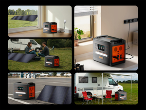 Station d'alimentation de secours 2500W 2304Wh avec panneau solaire pliable 400W pour les besoins hors réseau et d'alimentation d'urgence - Product Image 6