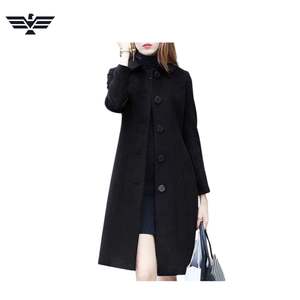 เสื้อโค้ทขนสั้นสำหรับผู้หญิง สไตล์ลำลอง หรูหรา ทันสมัย สำหรับฤดูหนาว อุ่นสบาย ไม่ใช้ขนเป็ด ปิดกระดุมแบบปกปิด  สีและโลโก้สามารถปรับแต่งได้ - Product Image 1