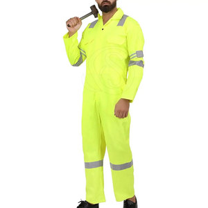 ชุดคลุมทำงานก่อสร้างแบบสั่งทำพิเศษ ระบายอากาศได้ดี สวมใส่สบาย พร้อมโลโก้สั่งทำได้ มาตรฐาน ANSI ระดับ 2 กันน้ำ - Product Image 1