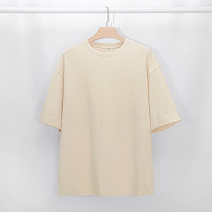 Ensemble de vêtements pour hommes, t-shirt oversize décontracté d'été, uni, 2 pièces, chemise et short - Product Image 3