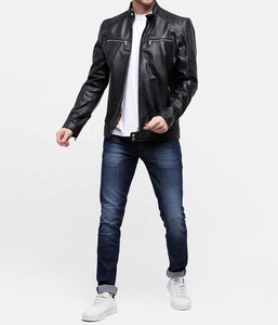 Ropa de abrigo de invierno para hombre de diseño personalizado de alta calidad, chaleco de cuero estilo acolchado sin mangas con cuello levantado frontal al por mayor - Product Image 3