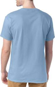 T-shirt à manches courtes pour homme, 100% coton, 300 GSM, tricoté lourd, coupe classique, col rond, impression de logo de marque personnalisée, écologique - Product Image 4