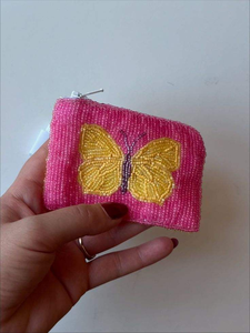 Exclusive Fancy Luxury Elegant Handmade Modern Customizable Beaded Embroidery Coin Pouch Fashionable Design India - Product Image 5