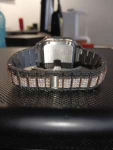 Reloj de diamantes de moissanita más vendido, diseño de lujo y estilo moderno, movimiento automático, exportadores indios para hombres - Product Image 5