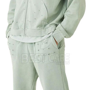 ชุดวอร์มผู้ชายผ้าฝ้ายดีไซน์พิเศษ ทนทาน คุณภาพสูง สไตล์ดิสเทรส - Product Image 6