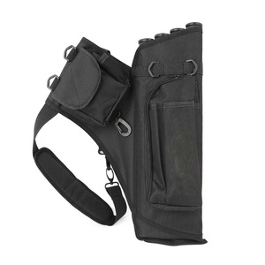 Carcaj de flecha de tiro con arco de bambú con 4 tubos, riñonera, cinturón, bolsa trasera, soporte para caza con arco - Product Image 3