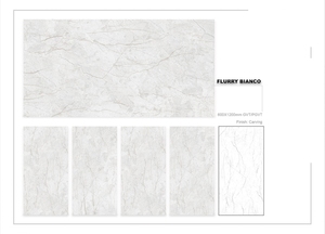 กระเบื้องพอร์ซเลน Modern Europe Flurry Bianco ขนาด 600x1200 มม. หนา 9 มม. ผิวด้านกันลื่น ลายเรียบเนียน ป้องกันแบคทีเรีย เหมาะสำหรับบ้านและวิลล่า - Product Image 2