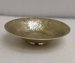 Cuenco para servir de latón dorado de alta calidad para restaurantes de Hotel en casa-Vajilla elegante para comida de Comprador comercial de mesa - Product Image 3