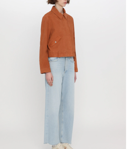 Nuevo diseño de chaqueta de cuero de ante de cabra para mujer Chaqueta de cuero de alta calidad para mujer para la venta - Product Image 4