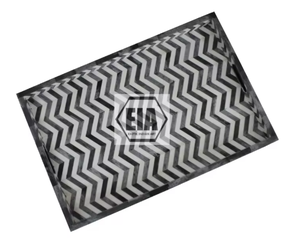 Plateau de service en résine décoratif fait main écologique personnalisé direct d'usine pour café thé vaisselle dans la cuisine élégante - Product Image 2