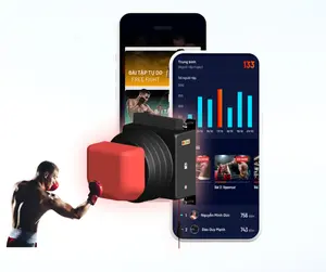 Bluetooth Smart Music Boxing Machine, Wall Mounted Boxing Gym Equipment,  USB Charging Lighting Target Boxing Trainer with Gloves for Kids and Adults  (Color : Adult red Gloves) : Precio Guatemala
