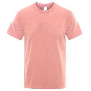 Camisas de Hombre de Alta Gama, Estilo Urbano, Cuello Redondo, Manga Corta, Bordado Impreso de Primera Calidad, Personalizadas OEM, Precio al por Mayor - Product Image 1