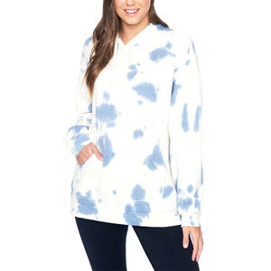 À la mode et élégant 100% coton pull à capuche pour femmes poids léger avec design imprimé pour la saison d'hiver Logo avant - Product Image 5