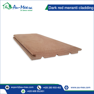 Revêtement de façade en bois Meranti rouge foncé 16x120mm Profil Softline - Product Image 2