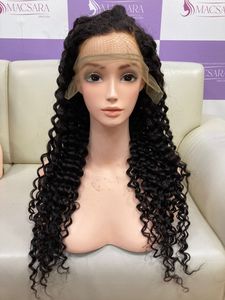 Perruque frontale en dentelle droite HD pré-épilée de 28 pouces, perruque à fermeture droite, perruque frontale en dentelle à ondulation profonde, perruques en cheveux humains - Product Image 3