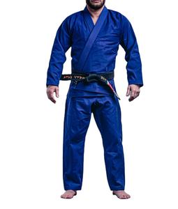 Kimono brasileño de Jiu Jitsu BJJ de alta calidad, ropa de artes marciales, bordado directo de algodón 100%, Jiu Jitsu Gi azul al mejor precio - Product Image 1