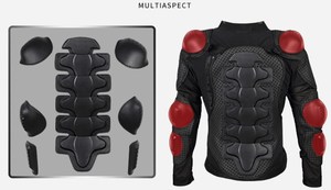 แจ็กเก็ตมอเตอร์ไซค์สำหรับผู้ชายเสื้อเกราะชีวภาพเสื้อแข่งวิบาก - Product Image 4