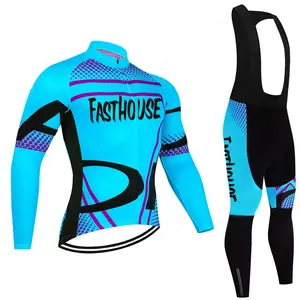 Tenue de cyclisme en équipe de fabrication professionnelle Tenue de sport confortable Tenue de cyclisme à séchage rapide pour hommes - Product Image 1