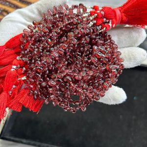 Hessonite Garnet Shaded 5.5-6MM Drop <b>Beads</b>, Hessonite Garnet Smooth Drop Shape <b>Beads</b>, Shaded Hessonite Garnet Drop Shape <b>Beads</b> - Product Image 1