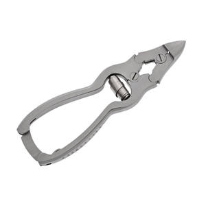 Alicates de Podología de Acero Inoxidable con Doble Palanca, Abertura de Mandíbula Ancha, Cuchilla Curva para Cortar Uñas de los Pies, con Mango Acanalado y Bloqueo - Product Image 1