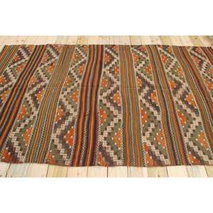 Alfombra Turca Grande, Alfombra Vintage de 5.2x9 pies, Alfombra de Lana Naranja - Product Image 2