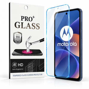 Protector de Pantalla de Vidrio Templado Transparente con Pegamento Completo para Motorola G 5G 2024 Vibe (Empaque de Cartón) - Product Image 1