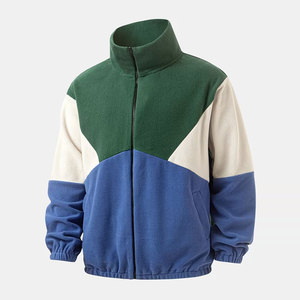 Veste polaire de trekking pour homme, col montant, fermeture éclair quart de tour, légère, chaude, vêtements d'extérieur pour l'hiver - Product Image 1