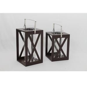 Linternas de madera de plata hechas a mano MOQ bajo para la decoración del hogar de Navidad - Product Image 6