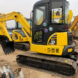 รถขุดขนาดเล็ก Komatsu PC55 มือสอง 3 ตัน แบบตีนตะขาบ พร้อมมอเตอร์ เกียร์ ลูกปืน รางยาง รุ่นปี 2023 ประสิทธิภาพสูง สำหรับการตรวจสอบด้วยวิดีโอ - Product Image 1