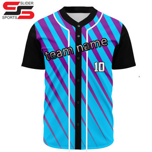 Vente en gros OEM maillot de sport vêtements de baseball personnalisés maillots de baseball vierges de sublimation vêtements de sport chemise de baseball logo personnalisé - Product Image 5