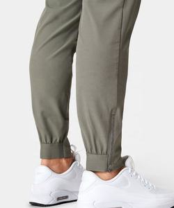 Venta al por mayor precio de fábrica hombres Golf Jogger pantalones 100% algodón pantalones de chándal para hombres Golf Wear pantalón con Tobillo costilla y cremallera - Product Image 2