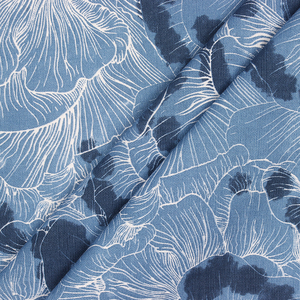 ผ้าปูโต๊ะผ้าฝ้าย100% ดีไซน์พิมพ์สีฟ้าทอขนาด150x220ซม. 210gsm ผลิตในอินเดียโดยผู้ส่งออก - Product Image 3