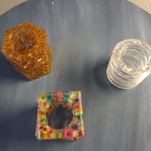 Petit rond de serviette en bois design moderne porte-rond de serviette de fête de mariage décoration de table porte-serviette design fait main - Product Image 6