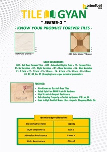 Orientbell Ceramic 600X600 BDF Roccia Almond Pebbles FT Acabado mate Libre de gérmenes Baldosas de pared sin arañazos para siempre - Product Image 5