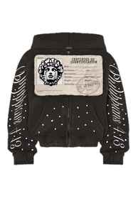 เสื้อฮู้ดผู้ชายขายดีที่สุดสำหรับฤดูหนาว ป้องกันลม ตกแต่งด้วยงานปักและคริสตัล - Product Image 6