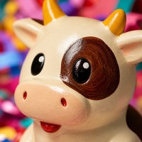 Jouet Squishy Vache Mignonne en PU à Remontée Lente, Anti-Stress et Décompression pour Adultes, Vente en Gros