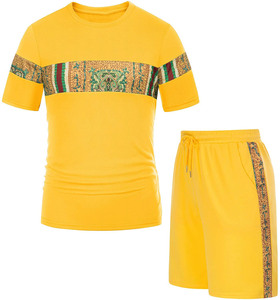 Conjunto de Dos Piezas de Verano para Hombre con Logotipo Personalizado, Transpirable, de Secado Rápido, Estampado, Estilo Casual, 100% Poliéster - Product Image 3
