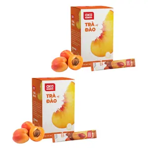 OEM Wholesale Free Sample tea tea instant powder Peach Blend tea 224g Manufacturer from vietnam