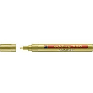 Marcadores Edding 750 Dorados, Ancho de Línea de 2-4 mm para Líneas Precisas y Trabajos de Detalle - Product Image 1