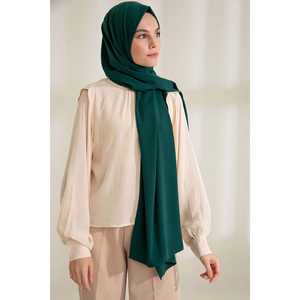 ผ้าคลุมไหล่ไหมสีเขียวเมดินาไพน์ - Product Image 1