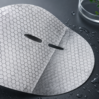 Masque facial en fibre de graphène blanc Y119, substrat 45 g/m², compatible micro-courant, feuille de masque sec en fibre végétale
