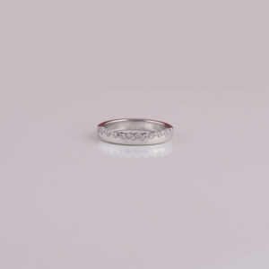 Bague de mariage pour femme en or massif 18 carats avec diamant de laboratoire 0,3-0,5 carats certifié IGI, style classique et tendance, parfaite pour un mariage - Product Image 1