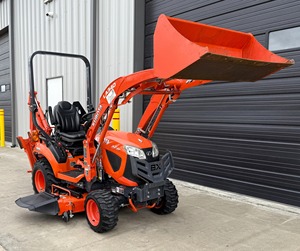รถตักล้อยางขนาดเล็ก Kubota BX23S พร้อมเครื่องยนต์ดีเซล กำลังแรงสูง 75 กิโลวัตต์ รับประกัน 1 ปี - Product Image 1