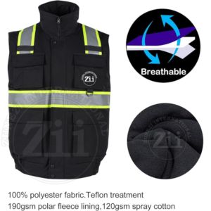 Gilet de sécurité réfléchissant ANSI classe 2 EN ISO 20471 classe 2 étanche ignifuge respirant résistant au feu - Product Image 4