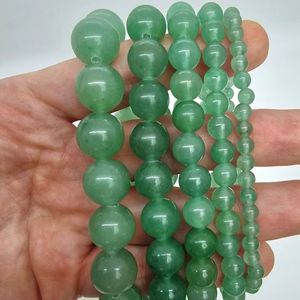 สร้อยข้อมือหินอะเวนจูรีนคริสตัลแท้จากธรรมชาติอัญมณีสีเขียว - Product Image 2