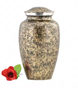 Top vente urnes de crémation Floral vert clair autocollant imprimé fini adulte cendres humaines urnes de stockage dans le budget amical prix - Product Image 6