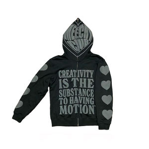 Alta calidad personalizado 3D Puff impresión Logo Pullover EE. UU. Tamaño 100% algodón liso Puff estampado hombres sudadera sudaderas con capucha - Product Image 1