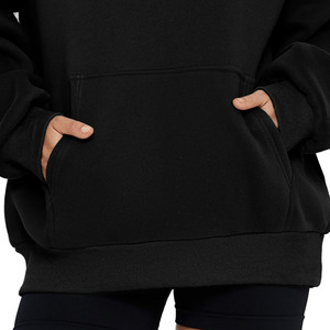 Sudaderas con capucha de mujer con hombros caídos y ajuste holgado de alta calidad, ropa de calle de punto, sudaderas con capucha de gran tamaño con estampado personalizado para mujer y sudadera - Product Image 2